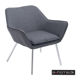 Lounger Caracas metal ben mørkegrå stof 17993956_e-home_TITEL