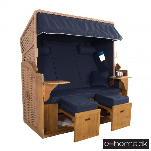 Strandkurv Model Sylt XXL Blå Natur e-10602_e-home