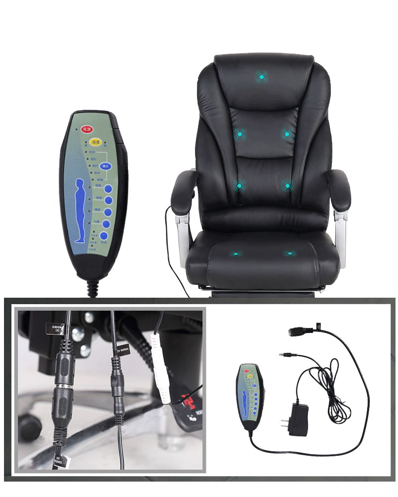 Kontorstol Pacific - Massage - Kunstlæder - Grøn - Billede 5