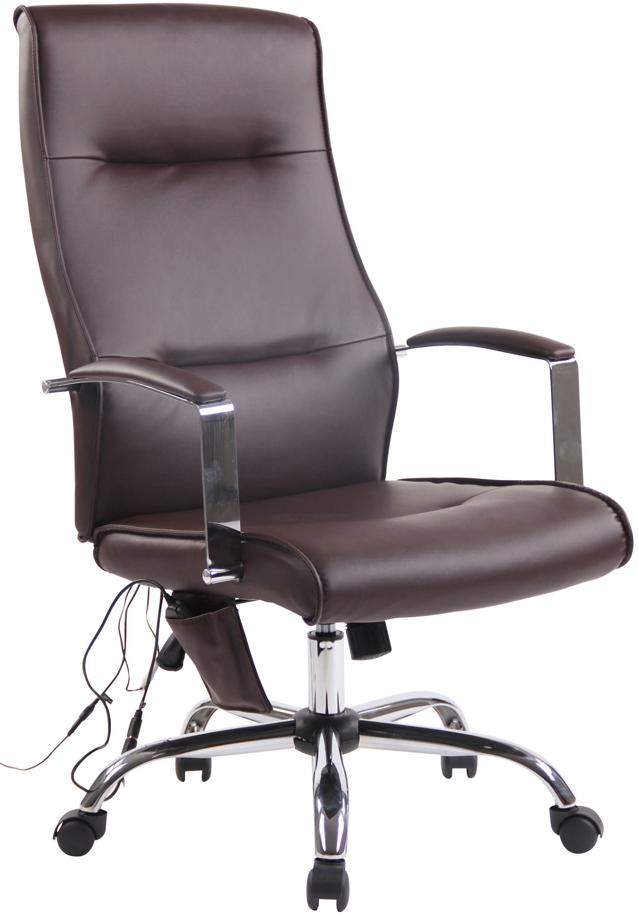 Kontorstol Portland - Massage - Kunstlæder - Brun - Billede 2
