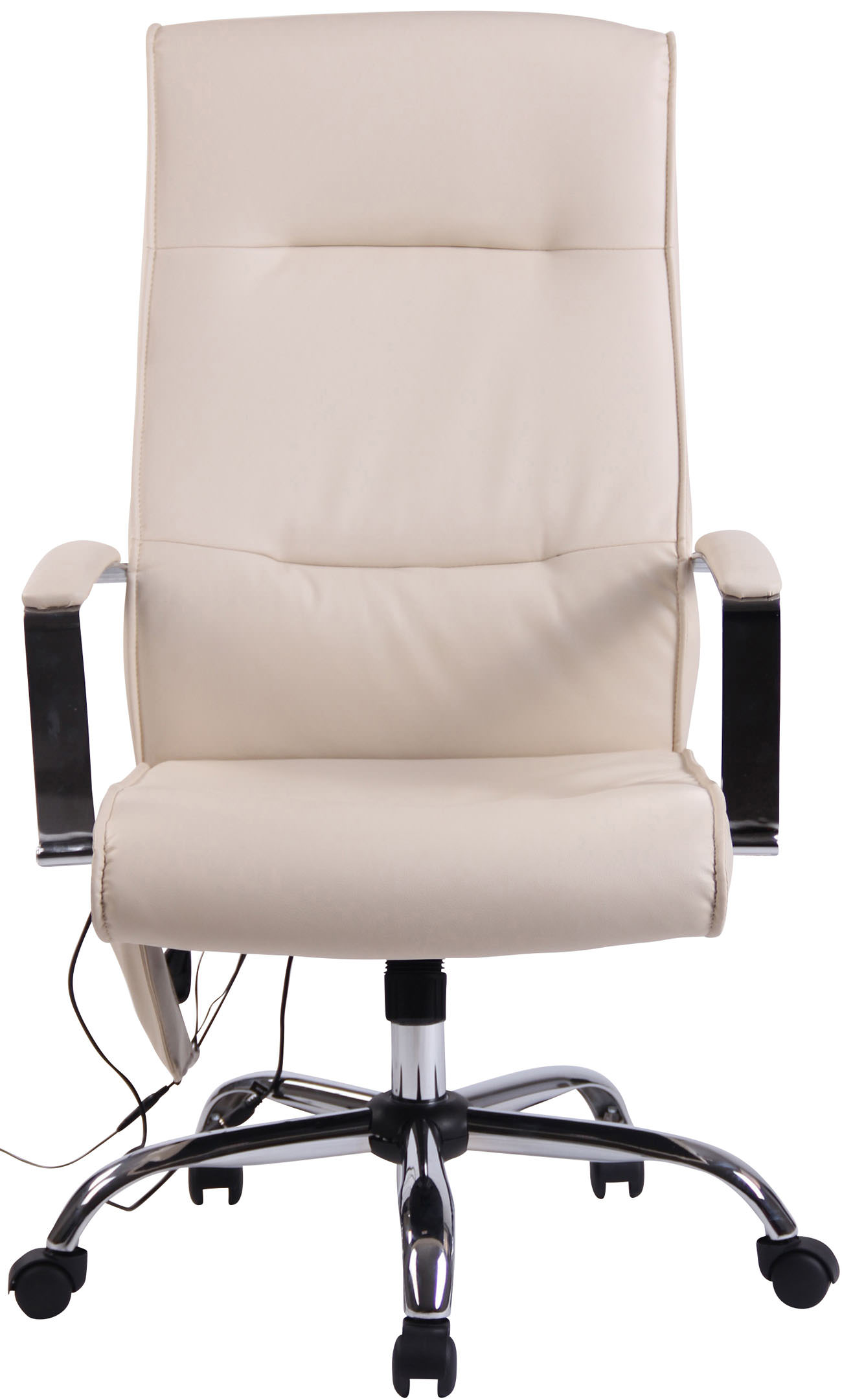 Kontorstol Portland - Massage - Kunstlæder - Creme - Billede 4