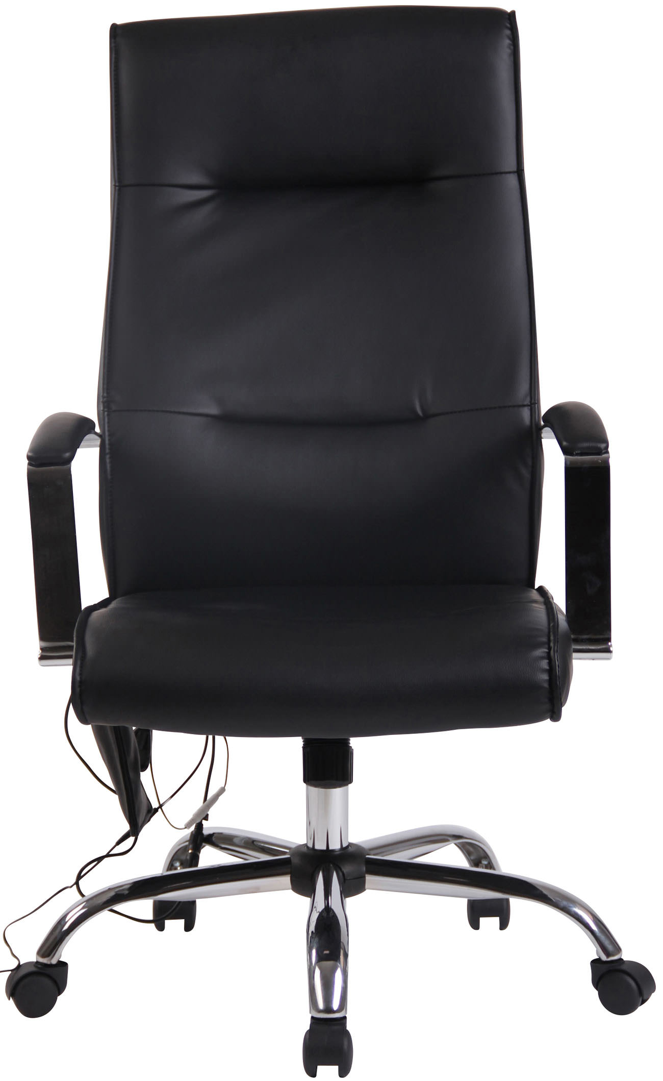 Kontorstol Portland - Massage - Kunstlæder - Sort - Billede 3
