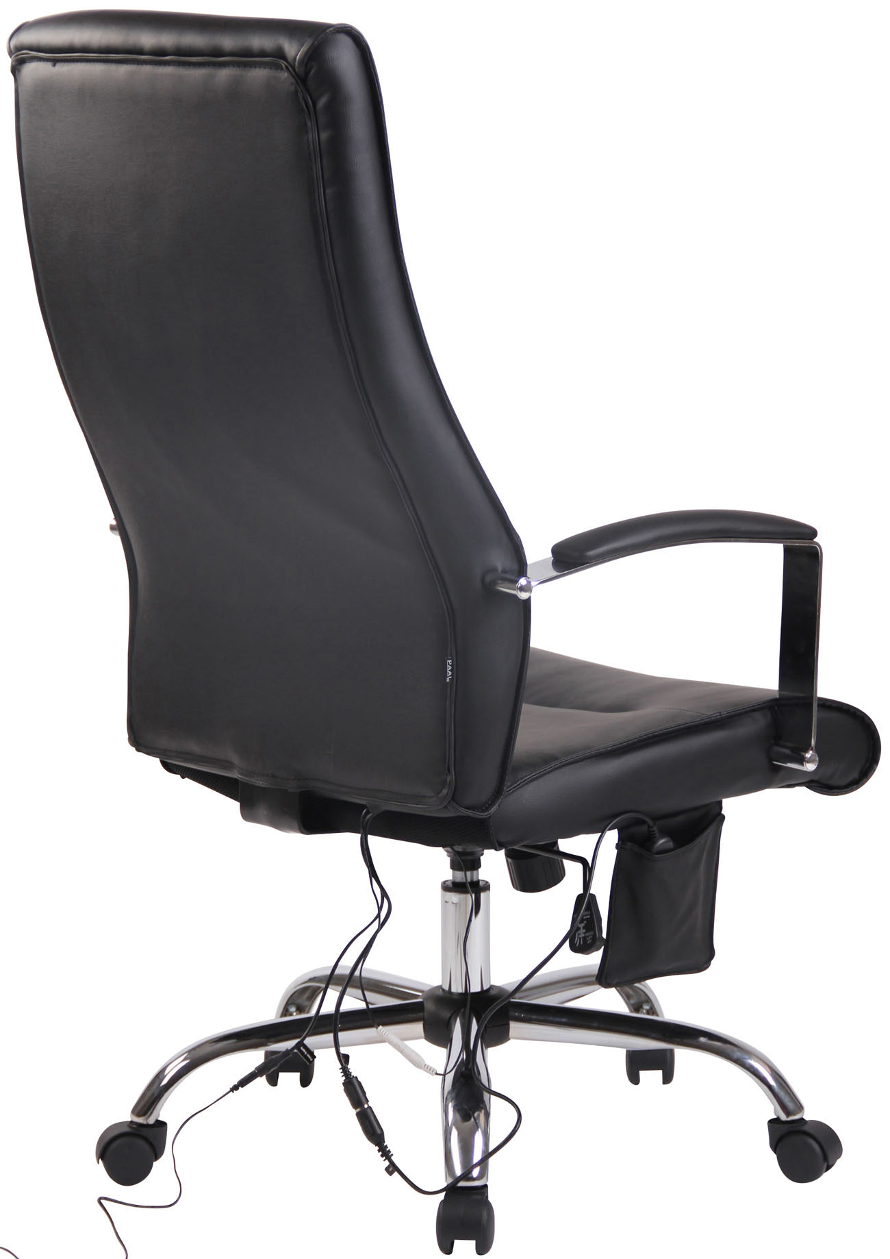Kontorstol Portland - Massage - Kunstlæder - Sort - Billede 5