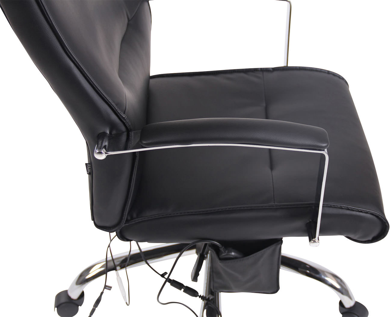 Kontorstol Portland - Massage - Kunstlæder - Sort - Billede 8