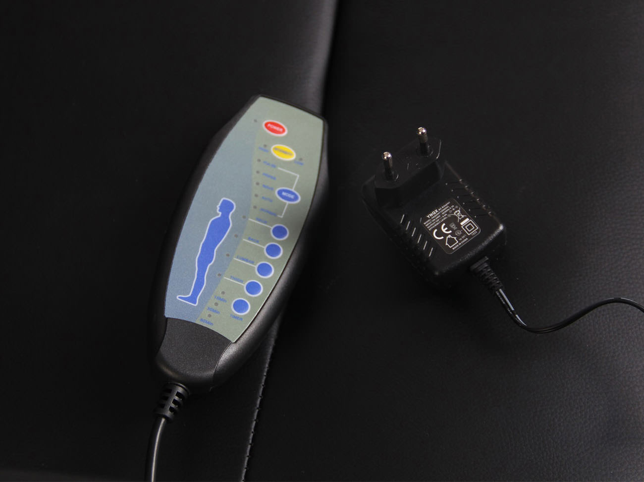 Kontorstol Portland - Massage - Kunstlæder - Sort - Billede 10