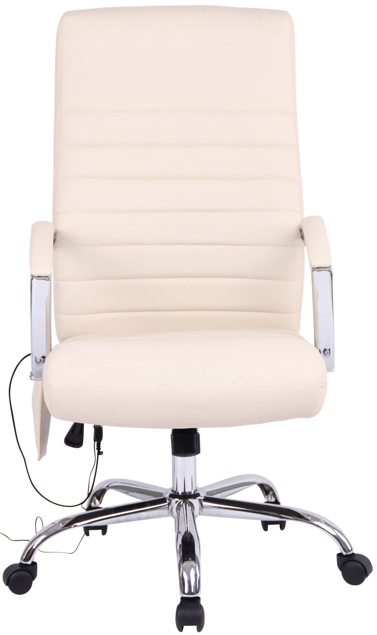 Kontorstol Valais - Massage - Kunstlæder - Creme - Billede 3