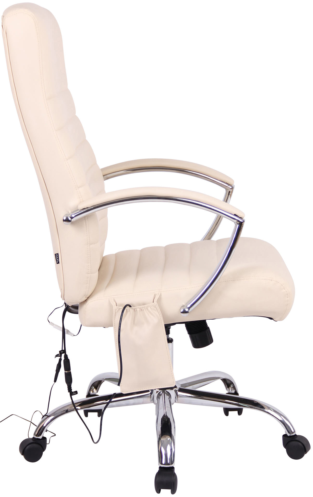 Kontorstol Valais - Massage - Kunstlæder - Creme - Billede 4