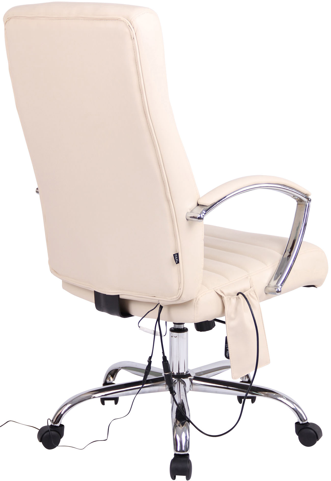Kontorstol Valais - Massage - Kunstlæder - Creme - Billede 5