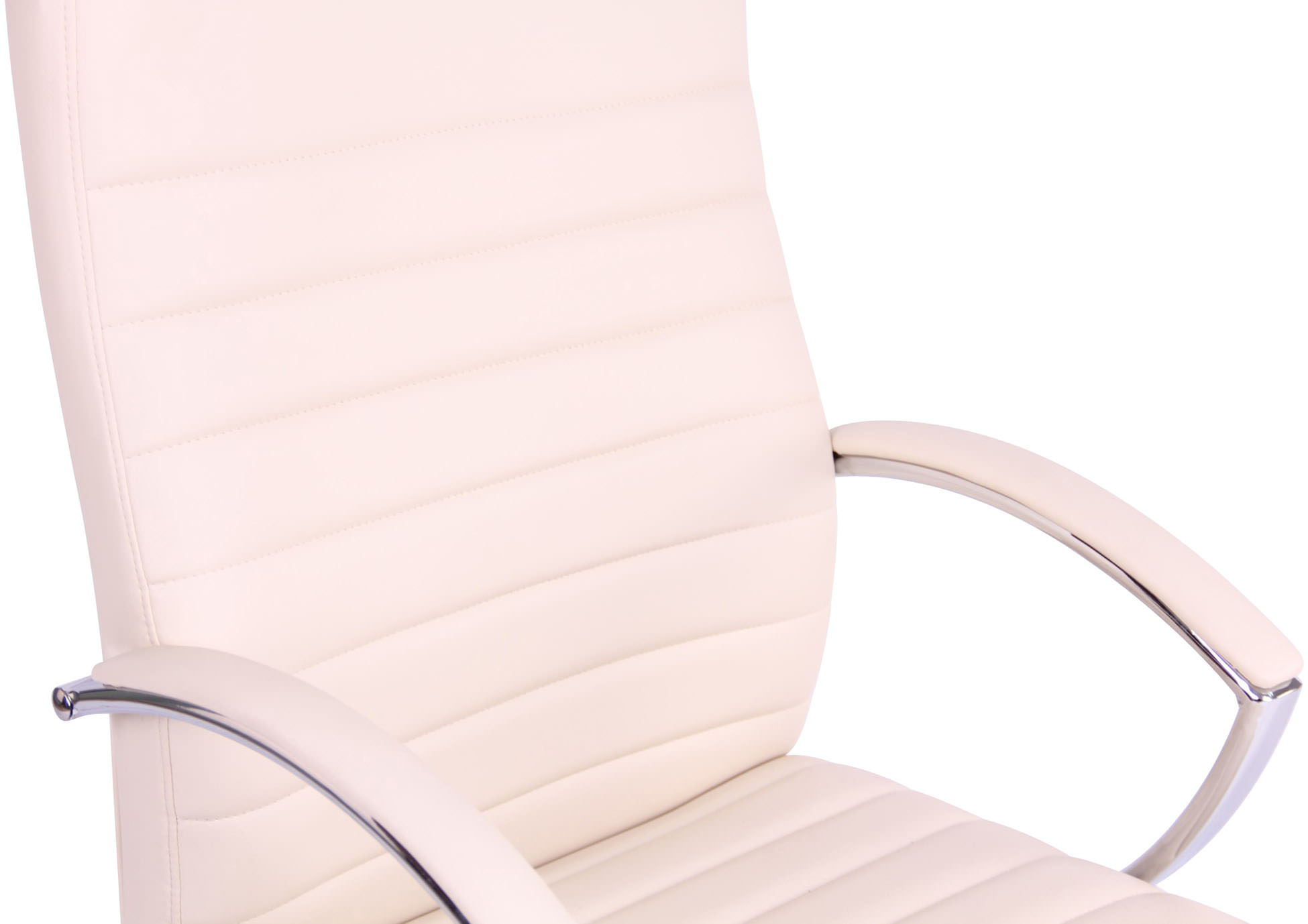 Kontorstol Valais - Massage - Kunstlæder - Creme - Billede 6