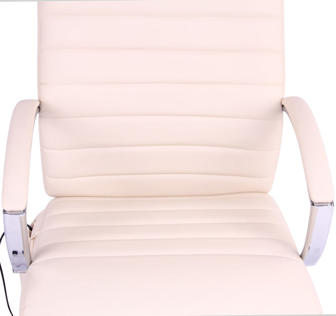 Kontorstol Valais - Massage - Kunstlæder - Creme - Billede 7