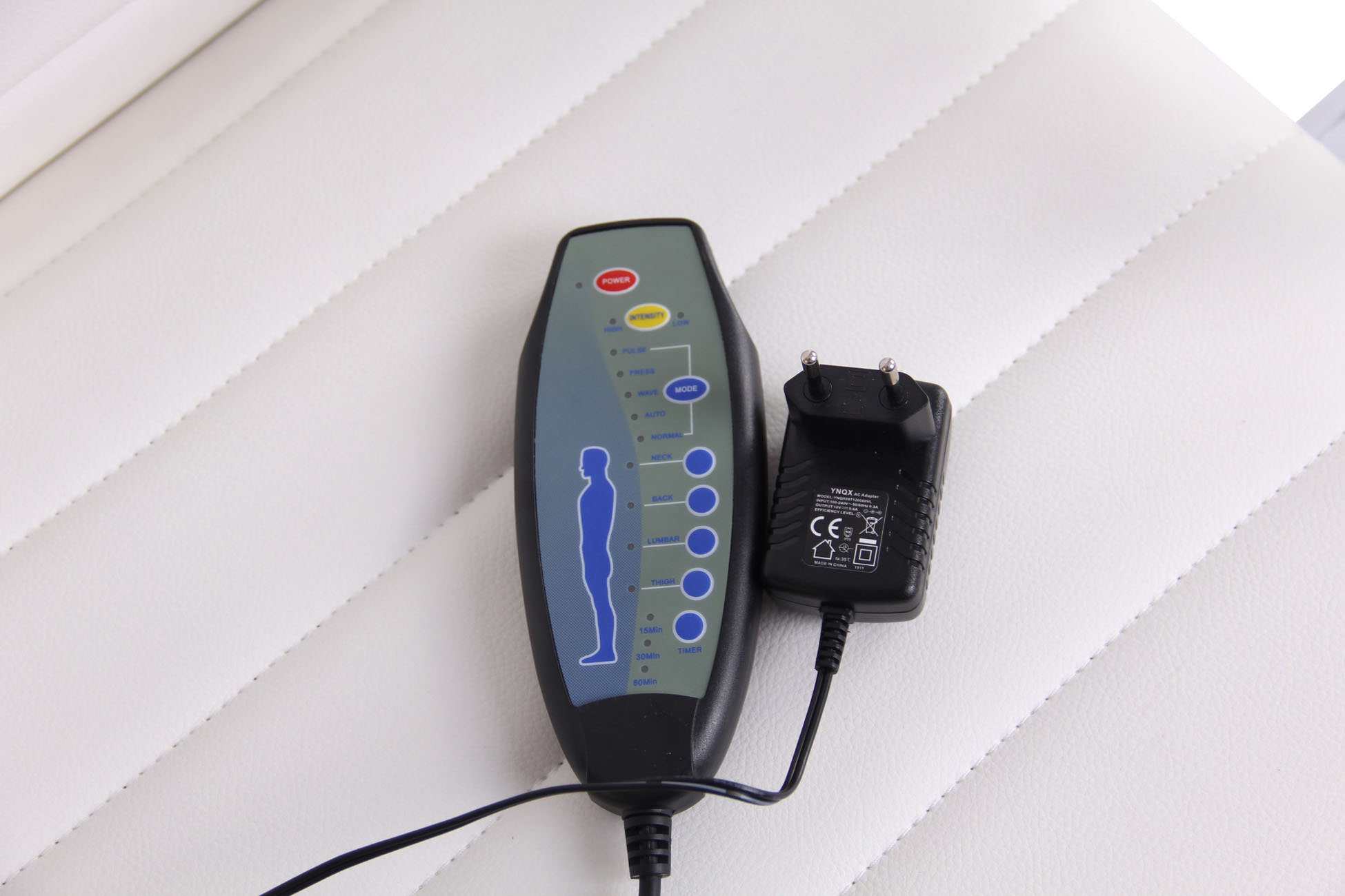 Kontorstol Valais - Massage - Kunstlæder - Hvid - Billede 9