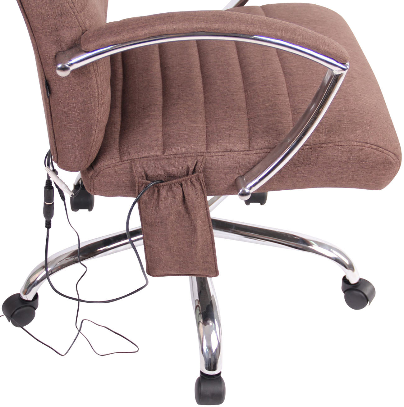 Kontorstol Valais - Massage - Stof - Brun - Billede 9