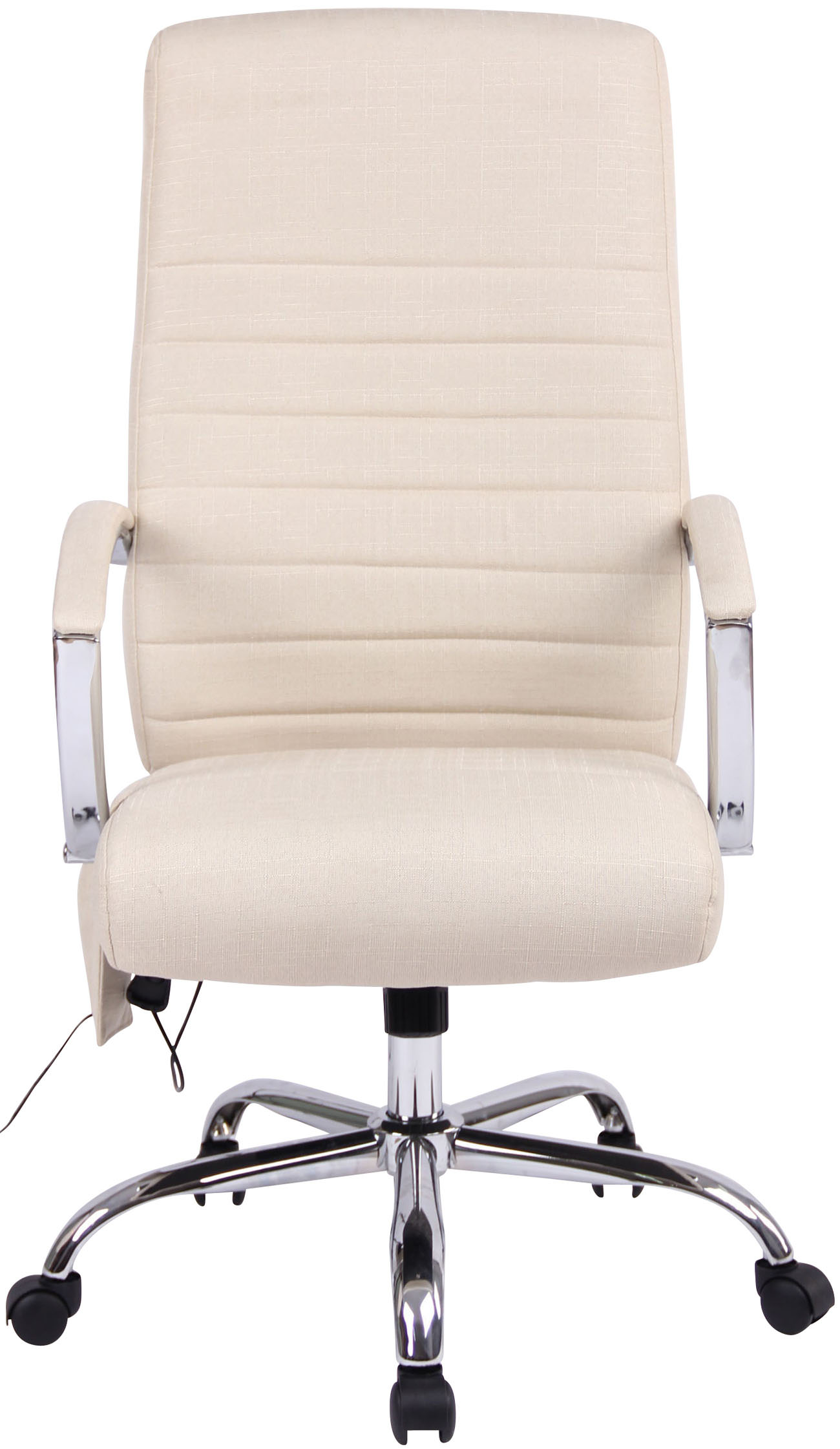 Kontorstol Valais - Massage - Stof - Creme - Billede 3