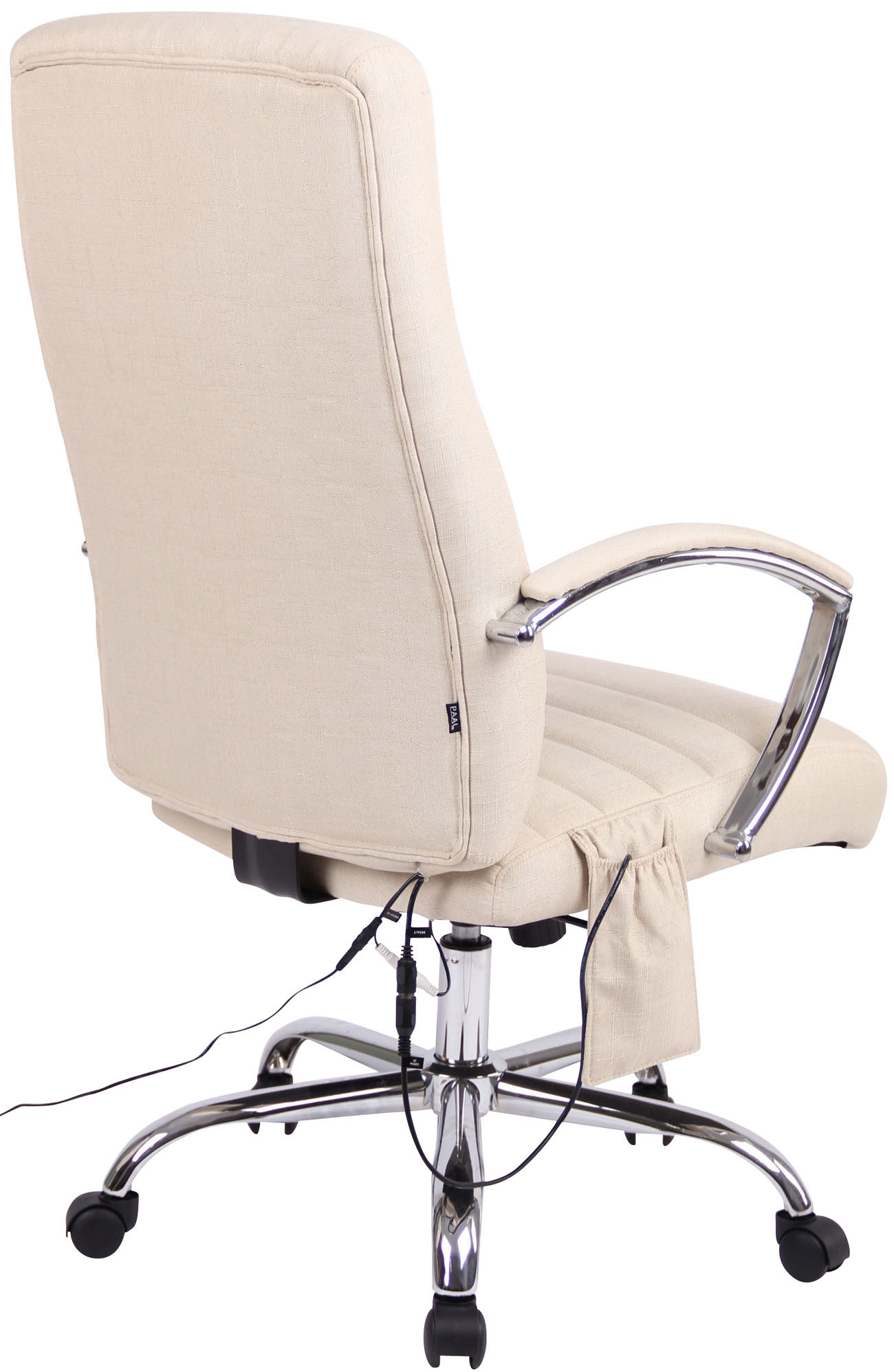 Kontorstol Valais - Massage - Stof - Creme - Billede 5
