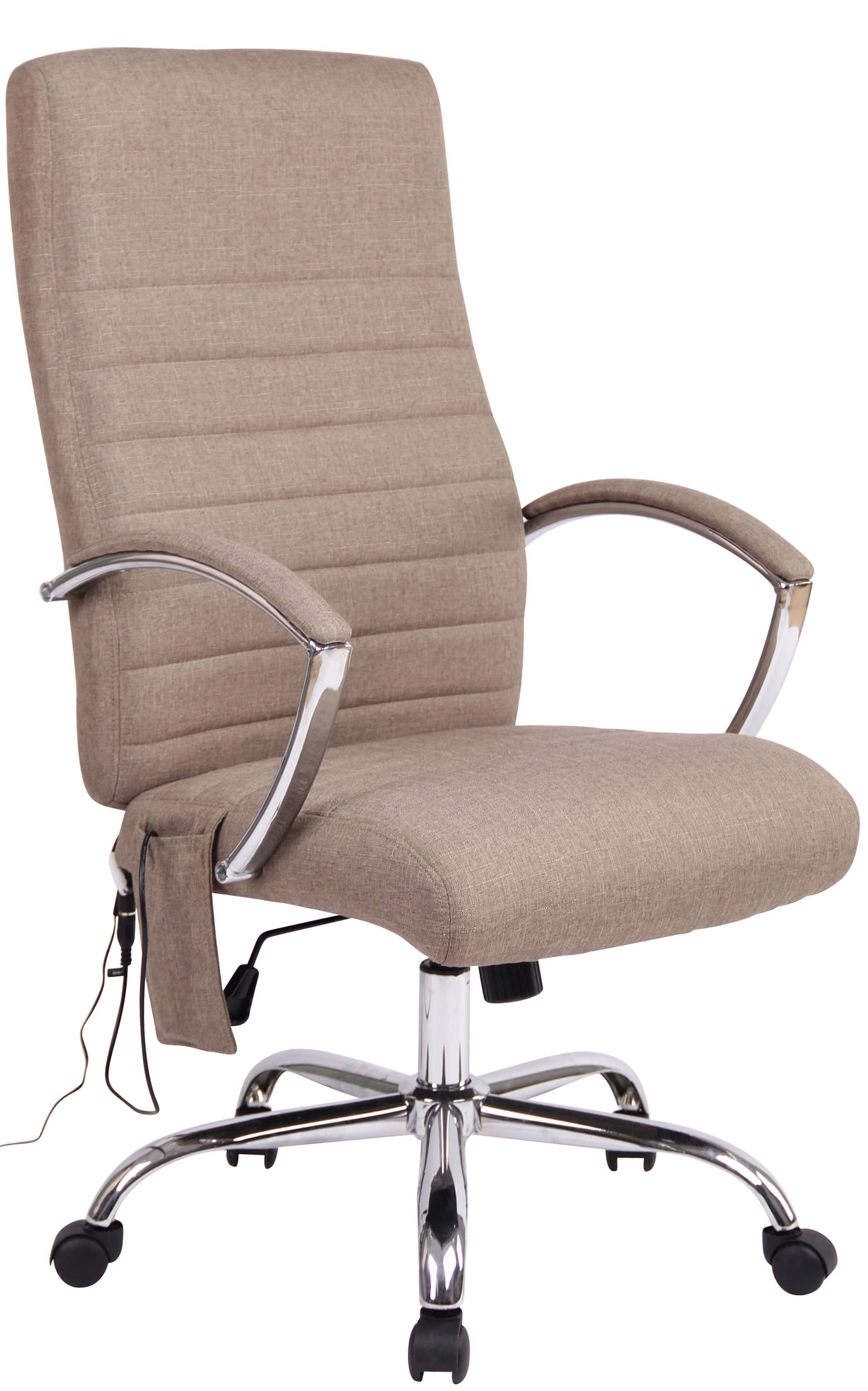 Kontorstol Valais - Massage - Stof - Taupe - Billede 2