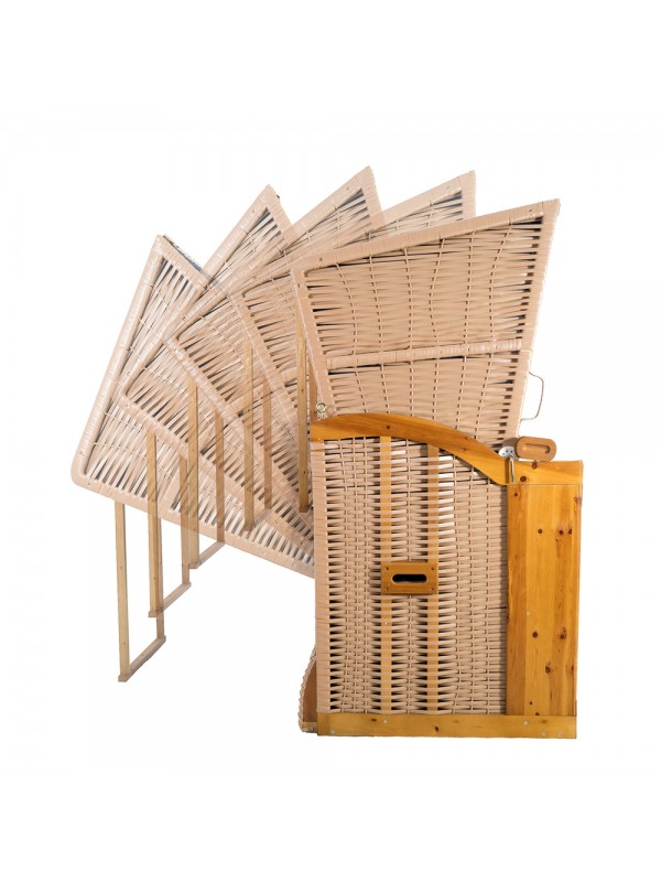 Strandkurv model Anholt - 2 sæder - Natur - e-11337 - Grøn-Rød tern_4
