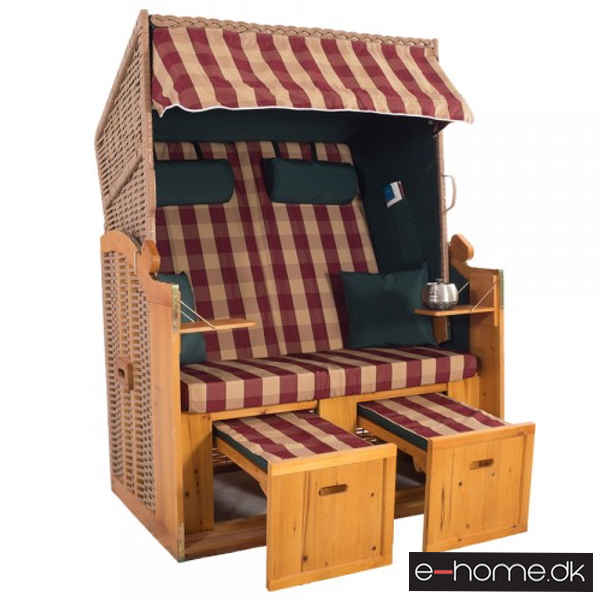 Strandkurv model Anholt - 2 sæder - Natur - e-11337 - Grøn-Rød tern_e-home_TITEL Strandkurv model Anholt - 2 sæder - Natur - e-11337 - Grøn-Rød tern_e-home_TITEL