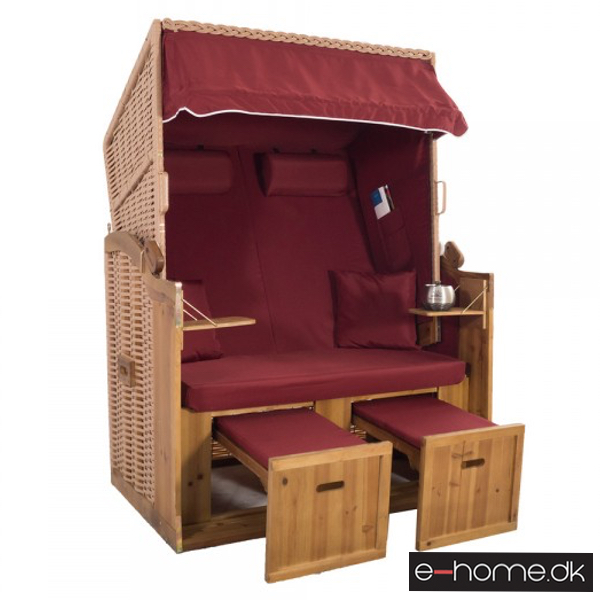 Strandkurv model Anholt - 2 sæder - Natur - e-11339 - Rød_e-home_TITEL