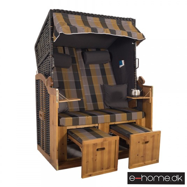 Strandkurv model Anholt - 2 sæder - Sort - e-11344 - Antracit tern_e-home_TITEL
