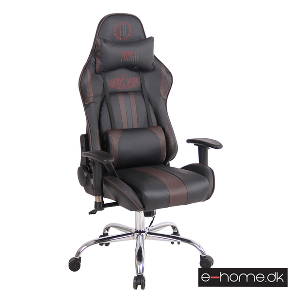 Gamerstol med massage Kunstlæder Brun-Sort_192609864_e-home_TITEL Gamerstol med massage Kunstlæder Brun-Sort_192609864_e-home