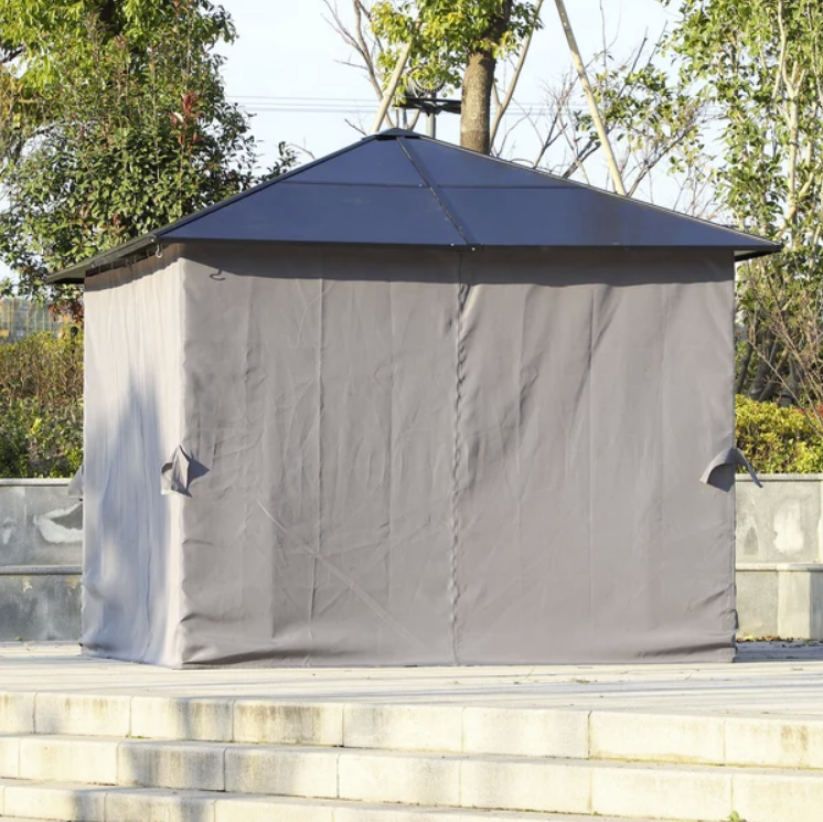 Luksuspavillon med PC tag - sort - 3x3 m - Billede 4