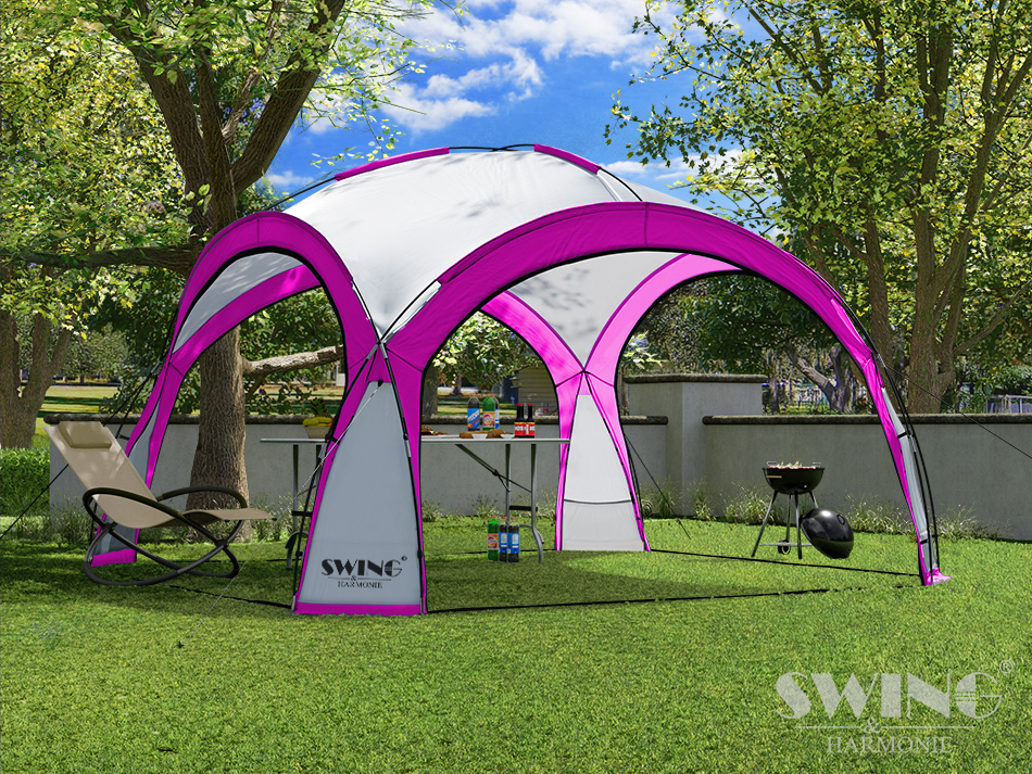 LED Event pavillon – XXL – DomeShelter - Lyserød - Billede 3