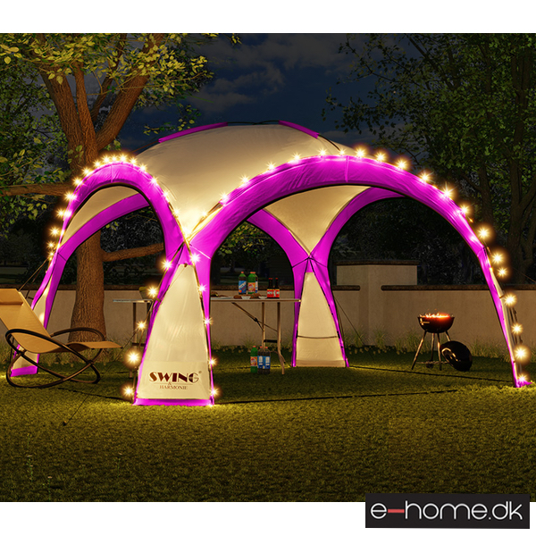 LED - Event pavillon - XXL - DomeShelter - Lyserød - 1034207854l - e-home_TITEL