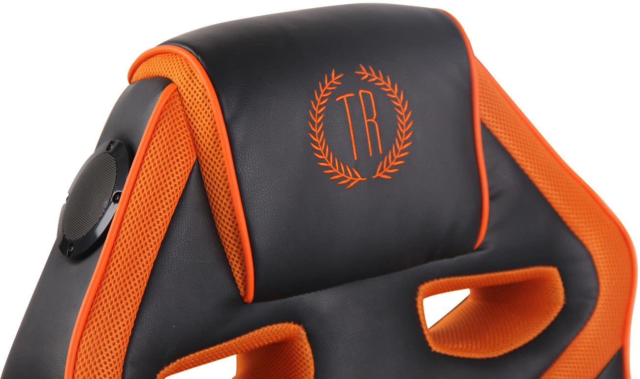 Sonoma Gamer Stol med Lyd Sort/Orange - Billede 5