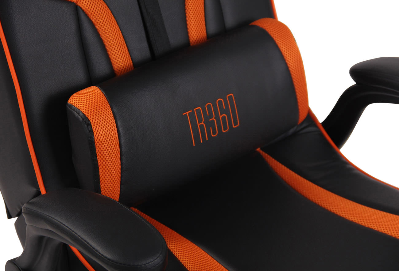 Sonoma Gamer Stol med Lyd Sort/Orange - Billede 6