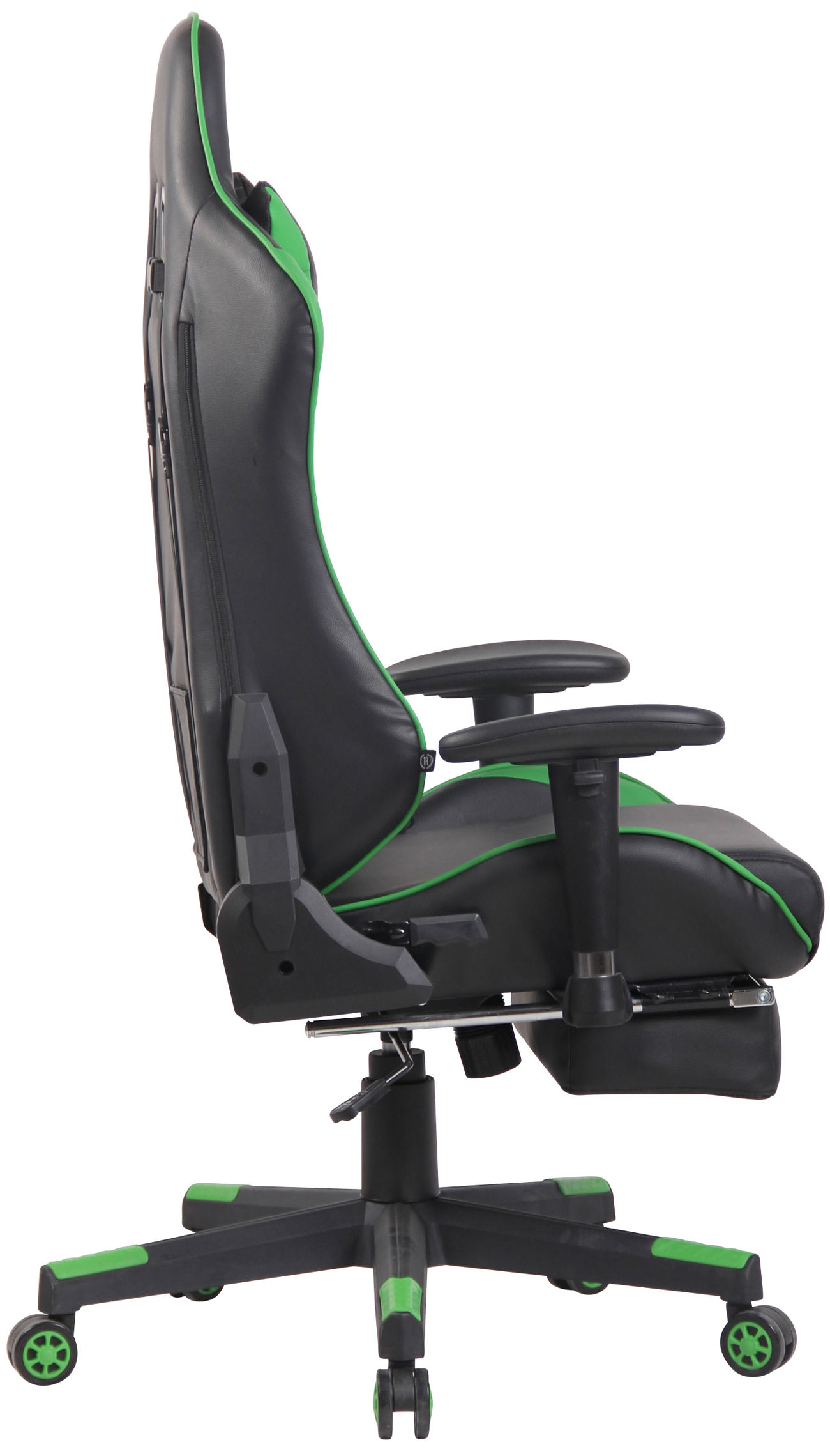 Gamer kontorstol Lux med massage Sort/Grøn - Billede 4