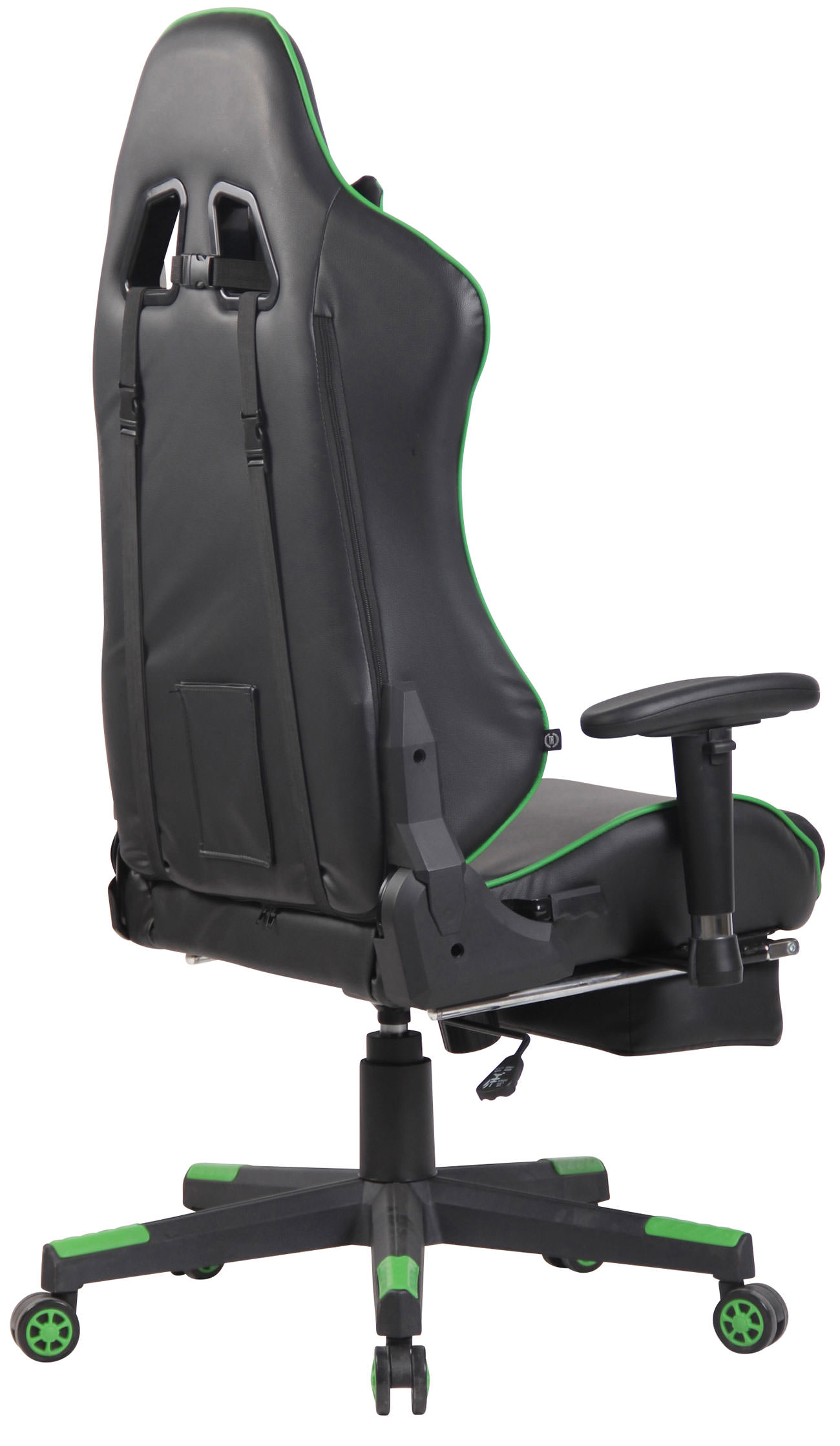 Gamer kontorstol Lux med massage Sort/Grøn - Billede 5