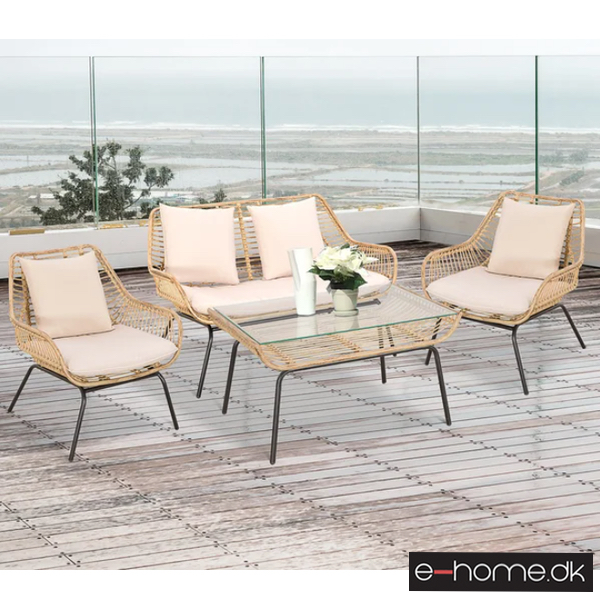 Siddegruppe i beige