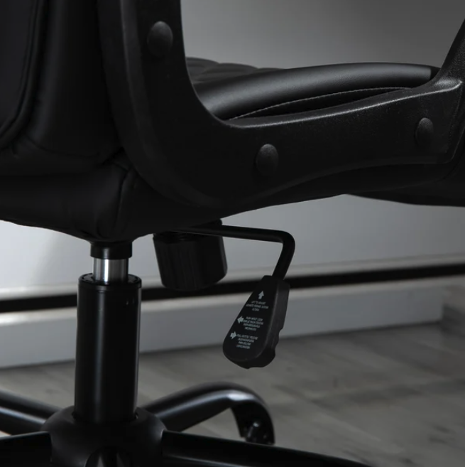 Kontorstol med massage - Syntetisk læder - sort - Billede 12