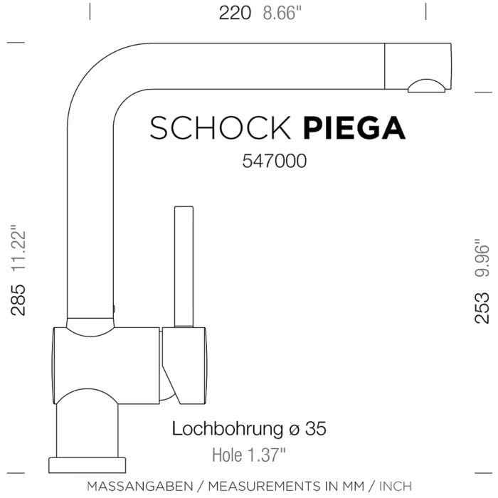 Schock Piega - Drejelig fast tud - Magnolia - Billede 3