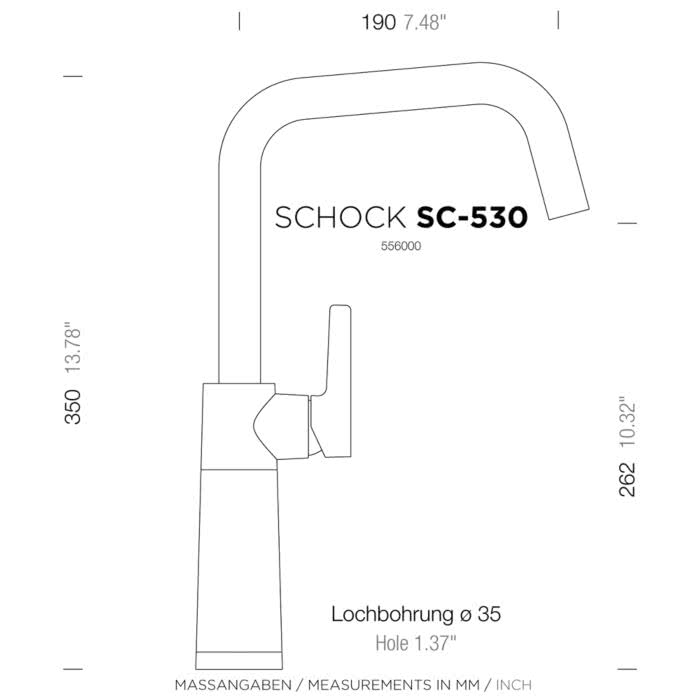 Schock SC-530 - fast tud - Magma - Billede 3