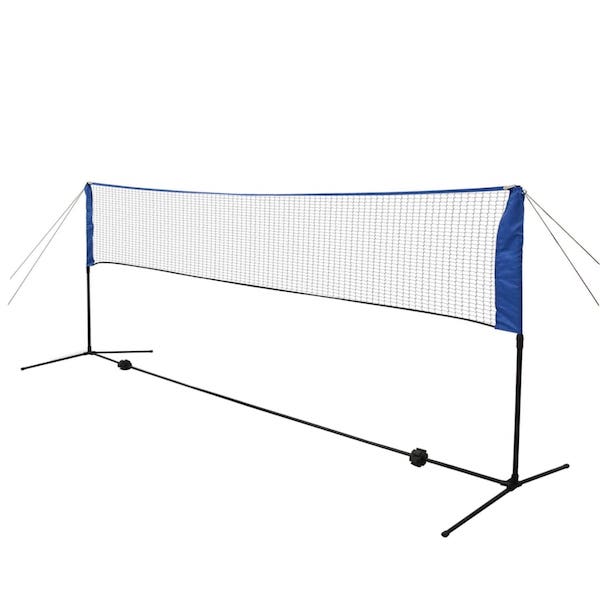 Badmintonsæt med net og fjerbolde 300 x 155 cm - Billede 2