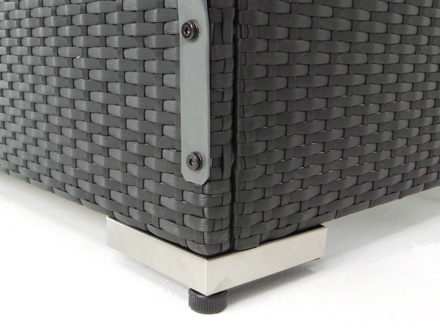 LED dobbelt liggestol model Lagos, brun - Billede 7