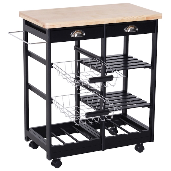 Serveringsvogn model Panama, sort - Billede 2