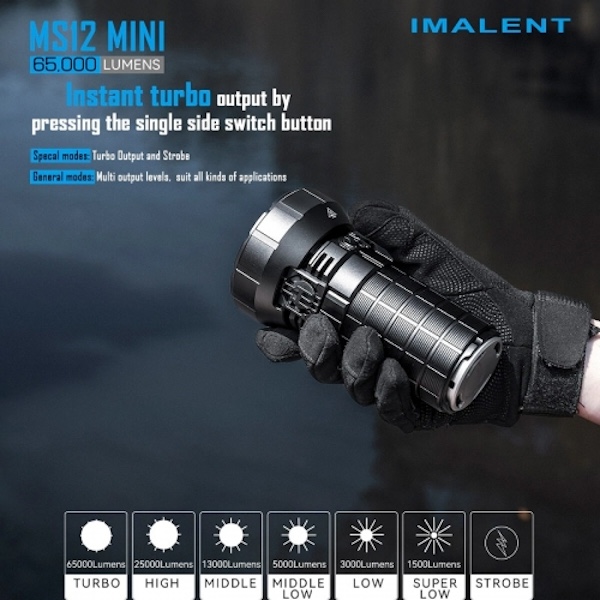 IMALENT MS12 MINI 65000 Lumen - Billede 5