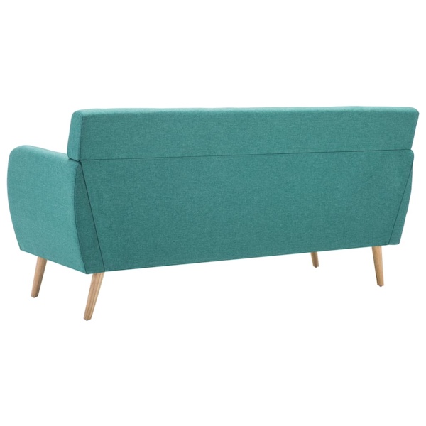 3-personers sofa 172x70x82 cm stofbetræk grøn - Billede 5