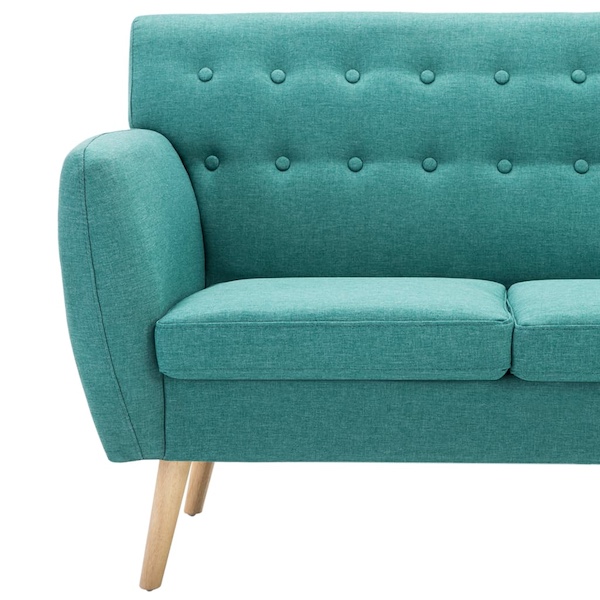3-personers sofa 172x70x82 cm stofbetræk grøn - Billede 4