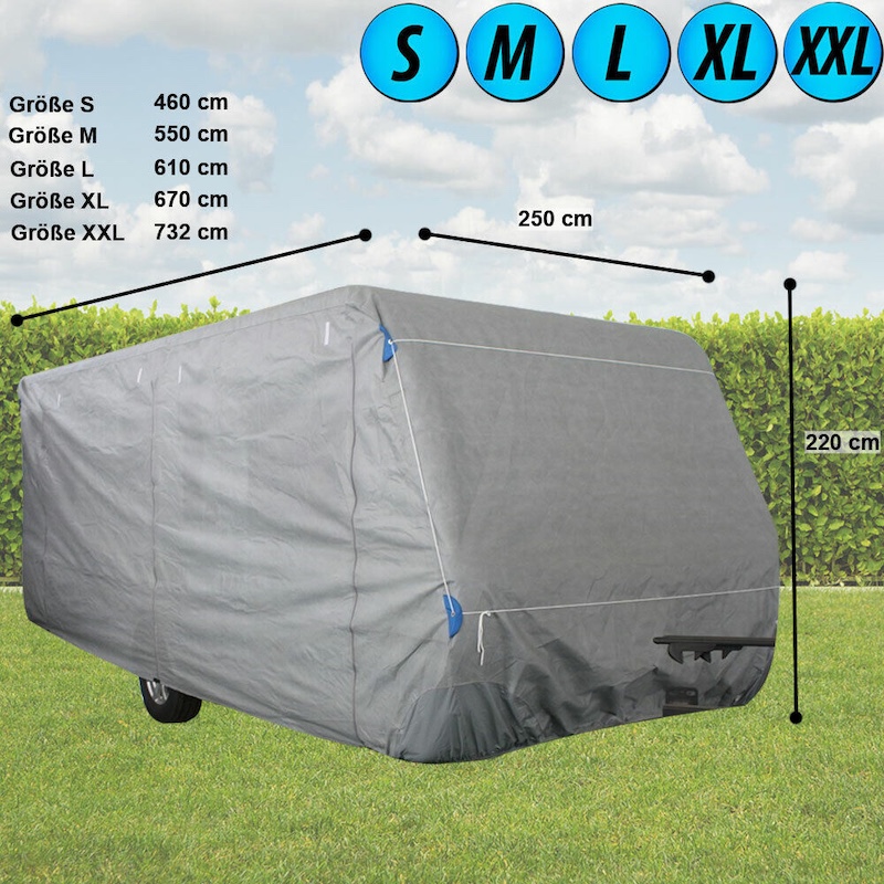 Beskyttelsesbetræk til campingvogn vandtæt S,M,L,XL,XXL
