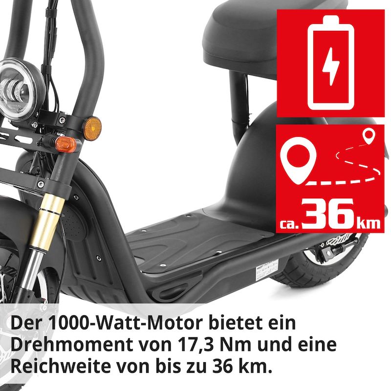 E-Scooter Cocis Mini Black - Billede 4