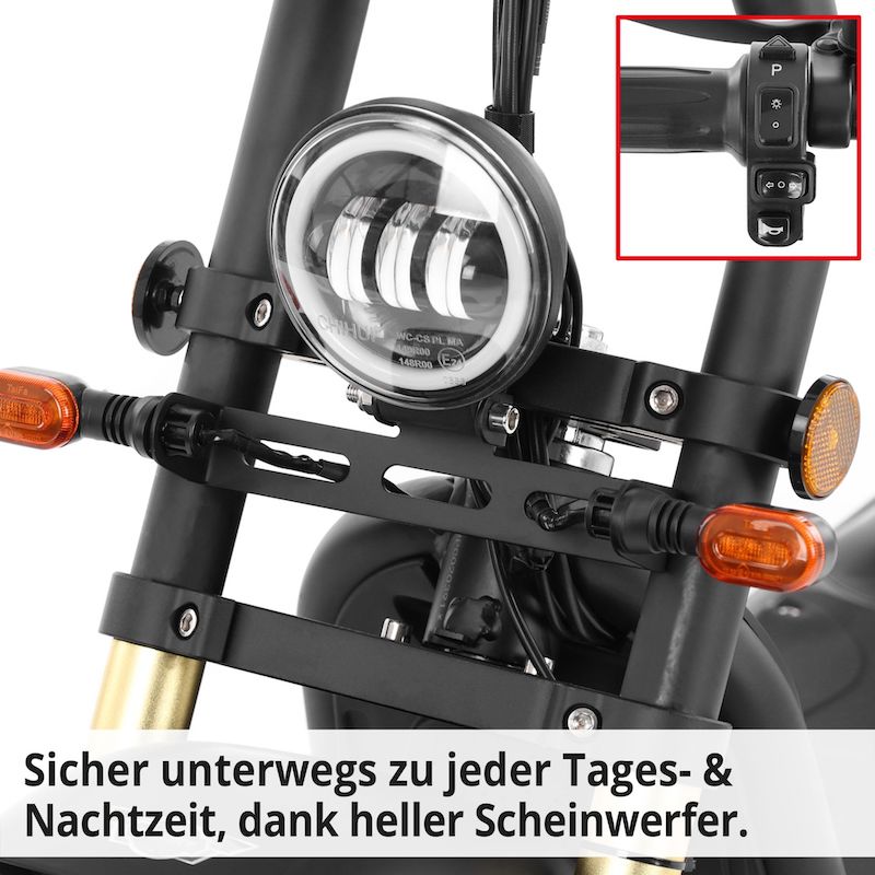 E-Scooter Cocis Mini Black - Billede 8
