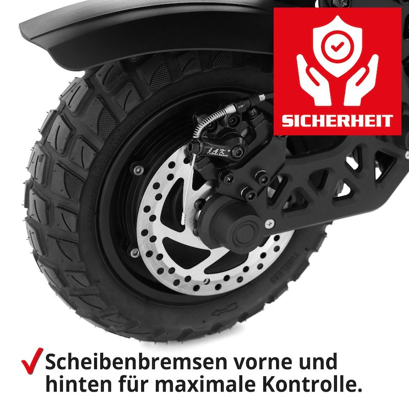 E-Scooter med sæde og opbevaringsboks sort - Billede 9