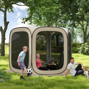 Outsunny Pop-up campingtelt, foldbart, UPF50+