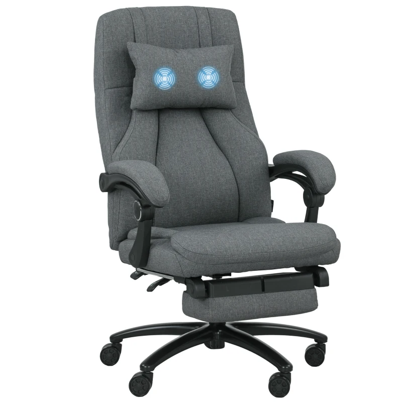 Massagekontorstol, USB-interface, mørkegrå - Billede 3