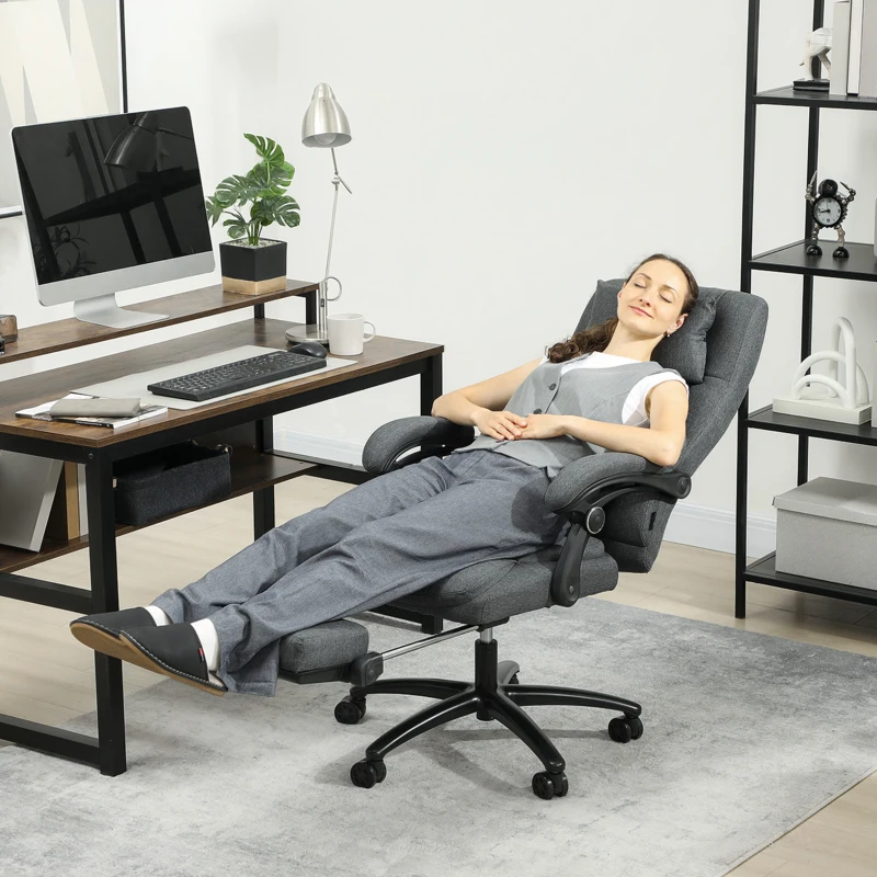 Massagekontorstol, USB-interface, mørkegrå - Billede 2