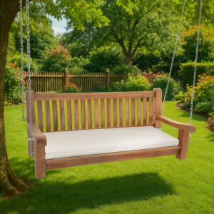 Gyngebænk Joyce V2, 150 cm, teaktræ+hynde