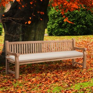 Havebænk Jackson V2, 240 cm, teaktræ+hynde